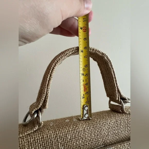 TAKING 1ST OFFER: Jute Smiley Face Handbag - NWOT -  Kelly Style - Picture 13 of 13